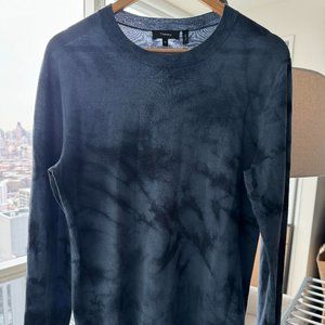 Theory Men's Blue Tie Dye Sweater in Merino Wool - M - 62% OFF (MSRP $255)